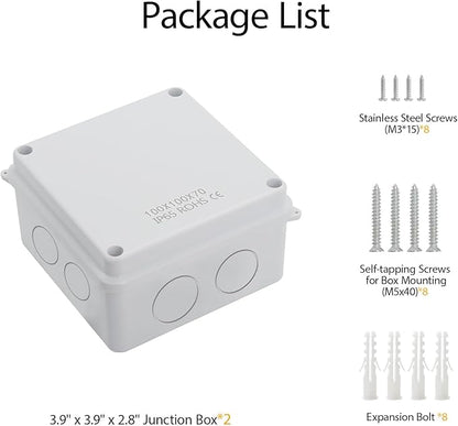 LeMotech ABS Plastic Dustproof Waterproof IP65 Junction Box Universal - Image 9