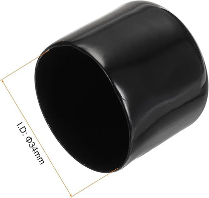 uxcell 20pcs Rubber End Caps 34mm ID Vinyl PVC Round Tube Bolt Cap Cover Screw - Image 3