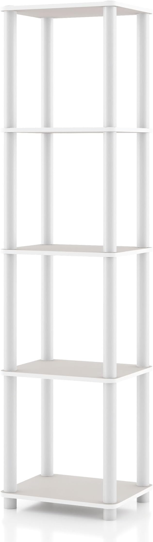 Homes: Inside + Out Apexa Modern 5-Tier Narrow Shelving Units, Collectibles by HOMESInsideOut