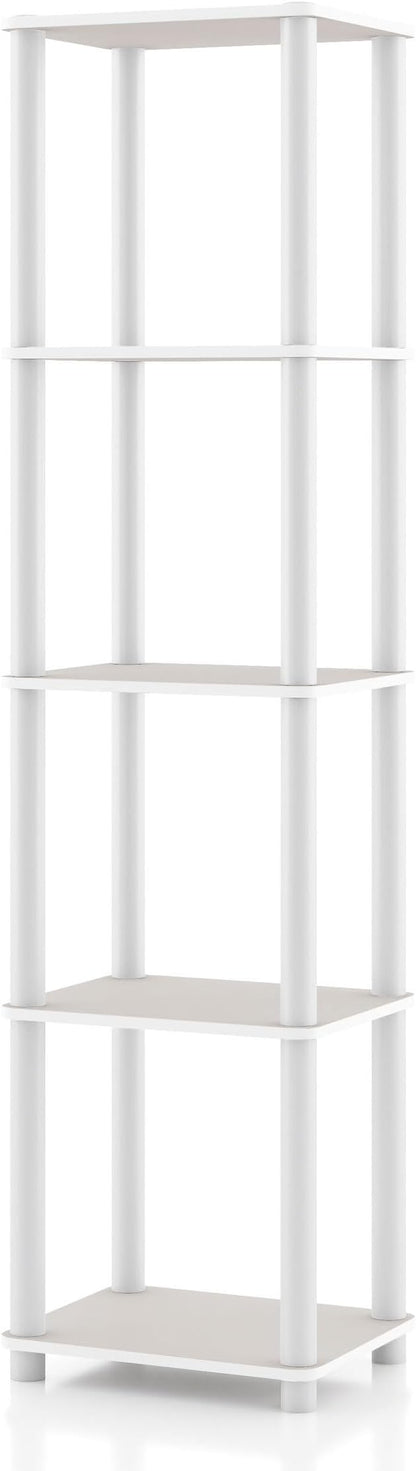 Homes: Inside + Out Apexa Modern 5-Tier Narrow Shelving Units, Collectibles by HOMESInsideOut