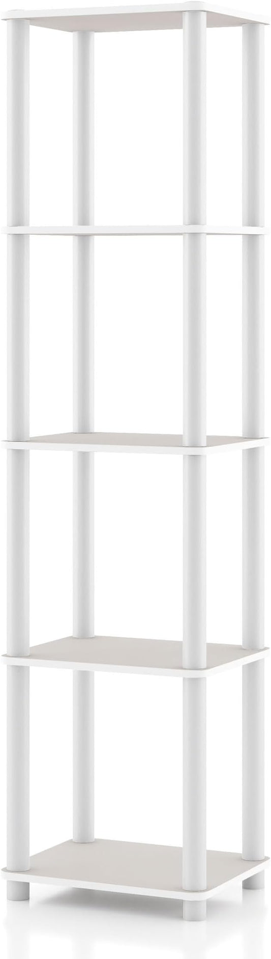 Homes: Inside + Out Apexa Modern 5-Tier Narrow Shelving Units, Collectibles by HOMESInsideOut