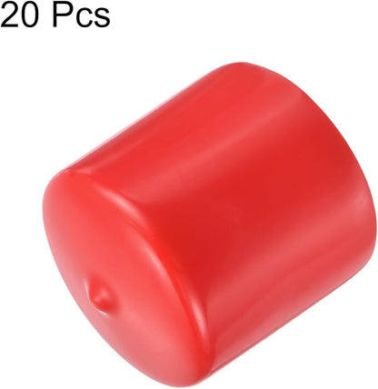 uxcell 20pcs Rubber End Caps 41mm ID Vinyl Round Tube Bolt Cap Cover Thread - Image 2