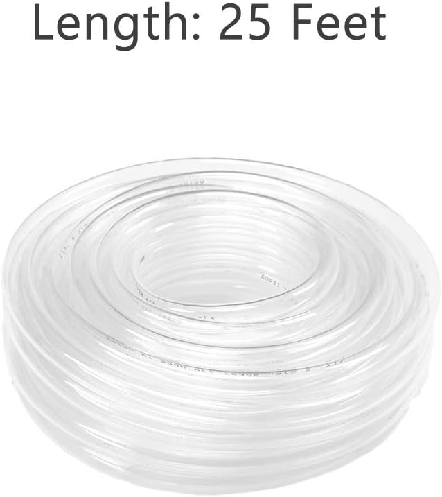 Eastrans 25ft x 3/4" ID Clear Vinyl Tubing, Flexible Hybrid PVC Tubing Hose - Image 5
