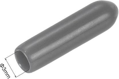 uxcell 20pcs Rubber End Caps 3mm ID Vinyl PVC Round Tube Bolt Cap Cover Screw - Image 3