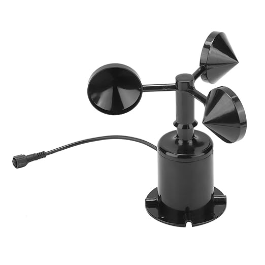 Yosoo Anemometer, 0-70M/S Wind Speed Meter Sensor, Pulse Type, Three Cups by Yosoo