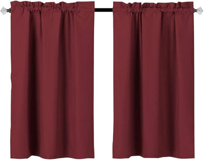 Easy Home 2 Panels Blackout Tier Curtain - Image 2