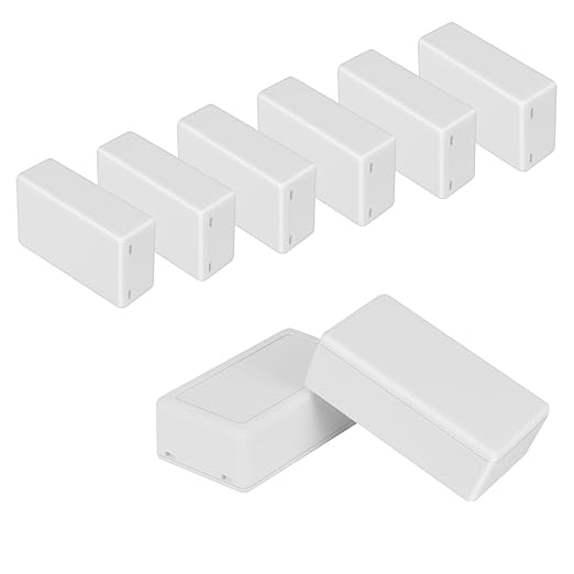 Project Box 8 Pieces Electrical Box Small Junction Box ABS Plastic Enclosure by HoHaing