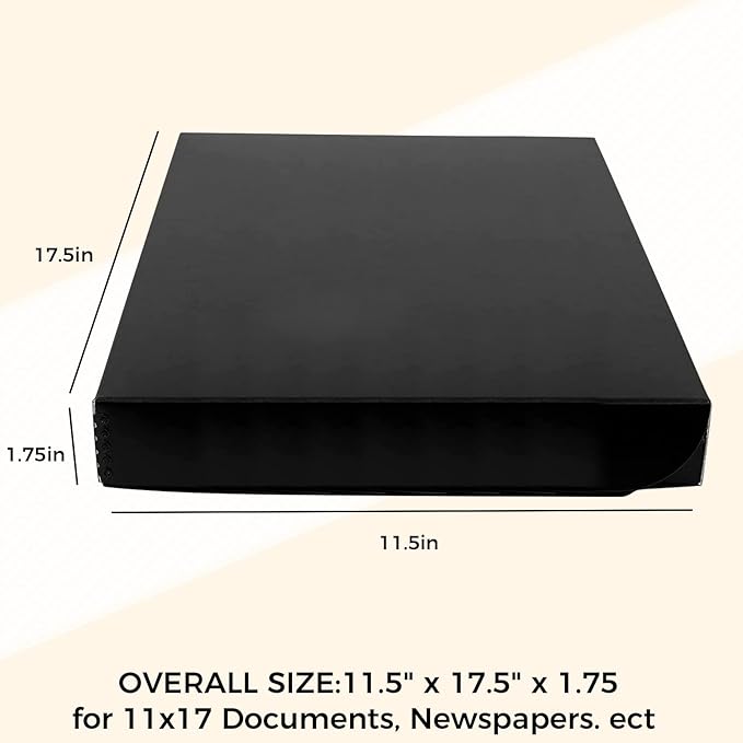 Golden State Art, Archival Folio Storage Box 11x17, Clamshell Design - Image 2
