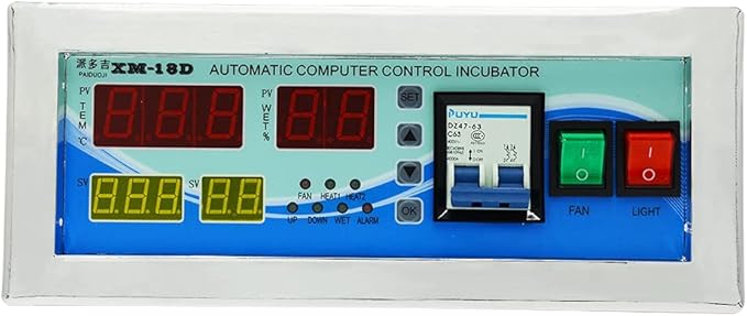 Full Automatic Egg Incubator Controller XM-18D Temperature and Humidity by Unknown