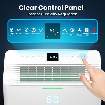Dehumidifier, Max 95 Pint/Day Dehumidifier - Image 7