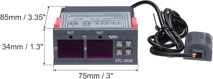 MECCANIXITY STC-3028 10A DC 24V Digital LED Temperature Controller Intelligent - Image 2