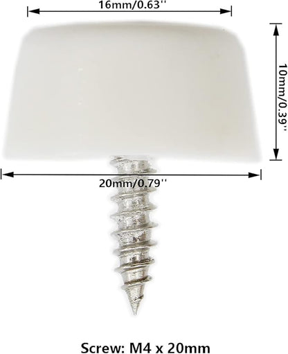 20PCS Round Furniture Pads, TTZEZE Heavy Duty Nail-on ABS Plastic Pad - Image 2