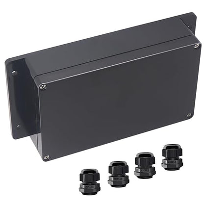 Junction Box IP65 Waterproof ABS Plastic Electrical Project Case Power Junction by Otdorpatio