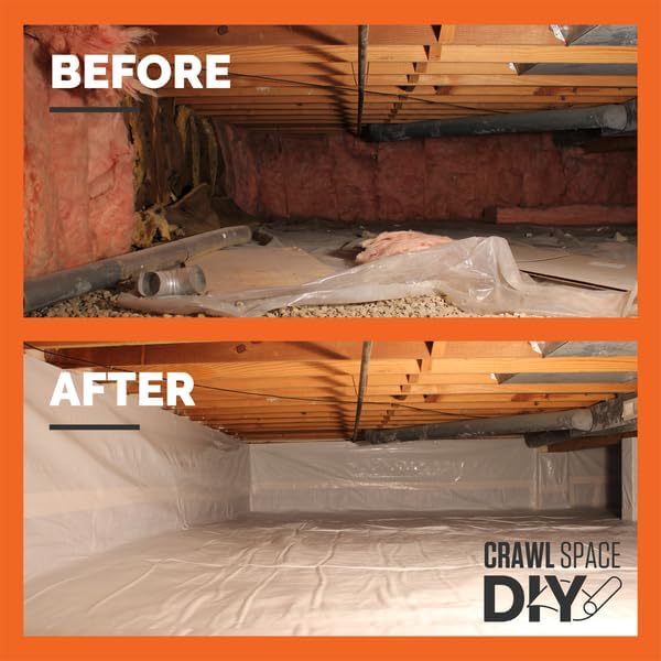 Whitecap - Woven Vapor Barrier - 12 Mil, Thick Plastic sheeting, Drop Cloth - Image 3