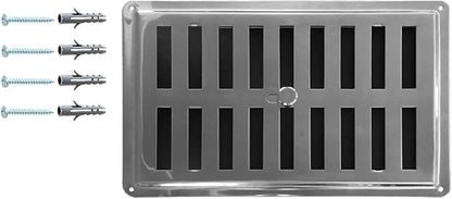 Stainless Steel Adjustable Air Vent Grille – INOX AISI 316 Non-Magnetic by DEMLOU