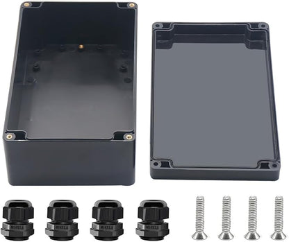 Project Box ABS Black Electrical Boxes IP67 Outdoor Waterproof box Electronic by Otdorpatio