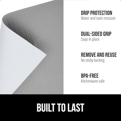 GORILLA GRIP DripGuard Shelf Liner, Non-Adhesive Drawer and Kitchen Cabinet - Image 2