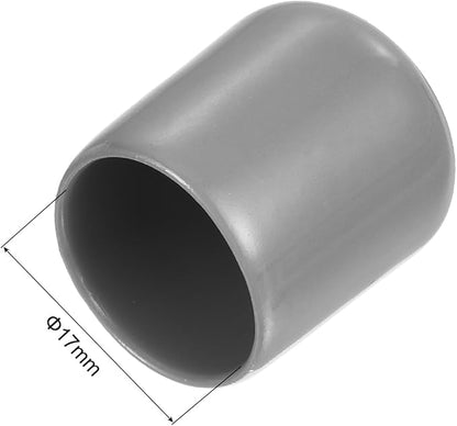 uxcell 20pcs Rubber End Caps Protective Caps 17mm ID Vinyl PVC Round Tube Bolt - Image 3