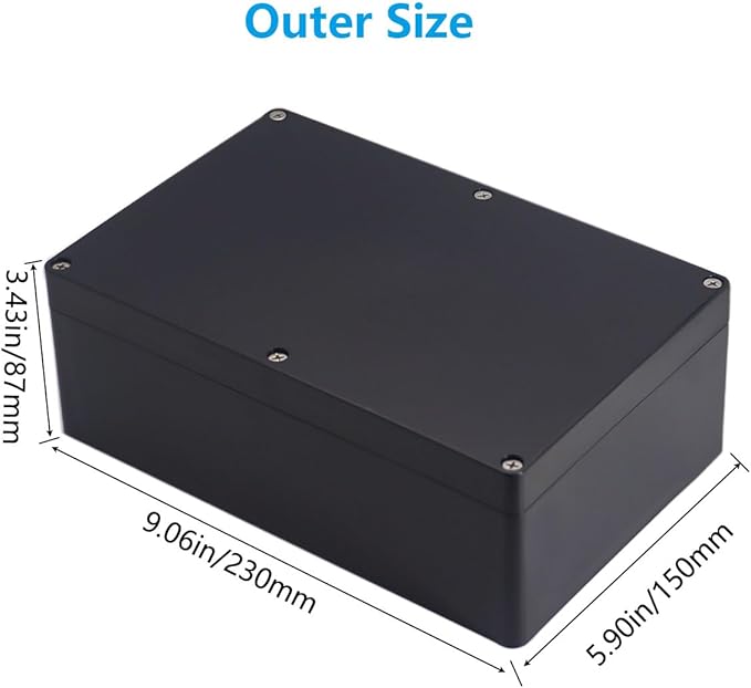 Project Box ABS Black Electrical Boxes IP67 Outdoor Waterproof box Electronic - Image 2