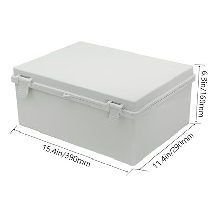 Zulkit Junction Box ABS Plastic Waterproof IP65 Electrical Boxes Hinged Shell - Image 2