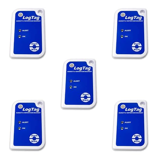 5 Pack of LogTag Temperature/Humidity Data Loggers by LogTag