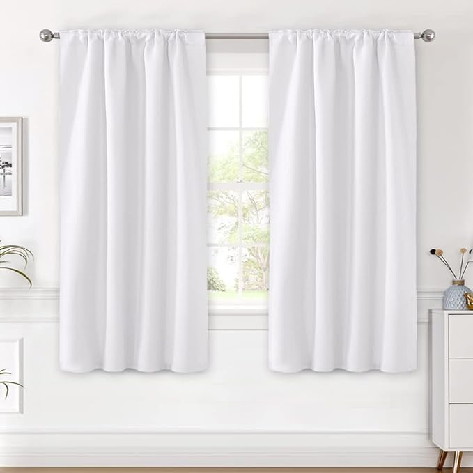 H.VERSAILTEX White Curtains Thermal Insulated Window Treatment Panels Room - Image 2
