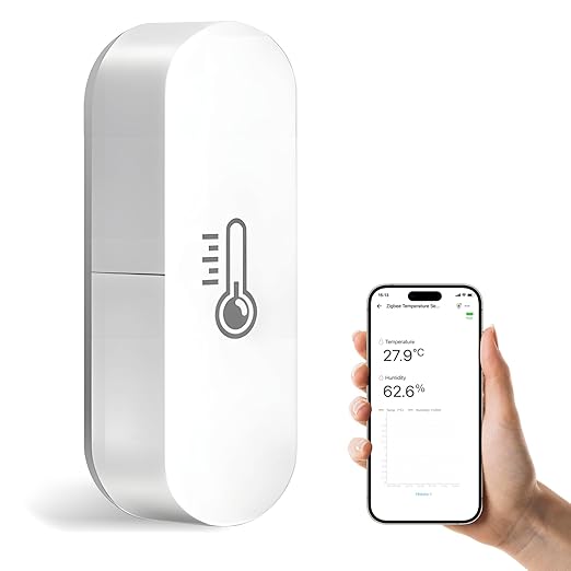 Zigbee Temperature Sensor, Humidity Sensor Thermometer by Chatthen