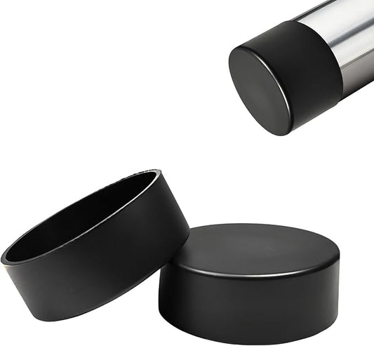 2 Pcs 3-13/16" Round Chair Leg Tips Caps, Silicone Rubber Furniture Leg Floor by BOPOREAE