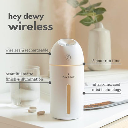 Hey Dewy Wireless, Rechargeable, Skin-Nourishing, Portable Cool Mist Humidifier - Image 2