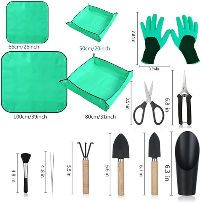 WNJ Plant Repotting Mat for Garden, Foldable Indoor Plant Mat, Portable Mini - Image 2