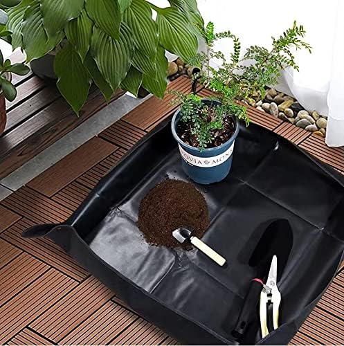 BIUWING 2PCS 39.4" x 39.4" Large Plant Repotting Mat Waterproof Transplanting - Image 5