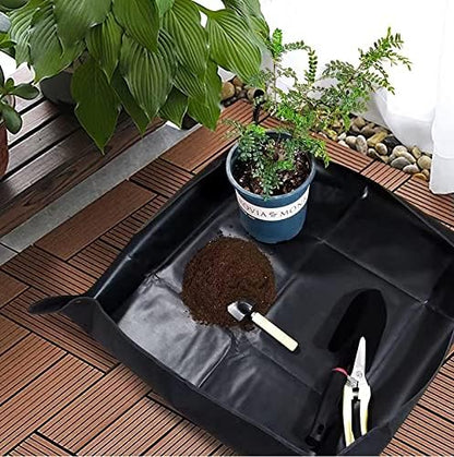 BIUWING 2PCS 39.4" x 39.4" Large Plant Repotting Mat Waterproof Transplanting - Image 5