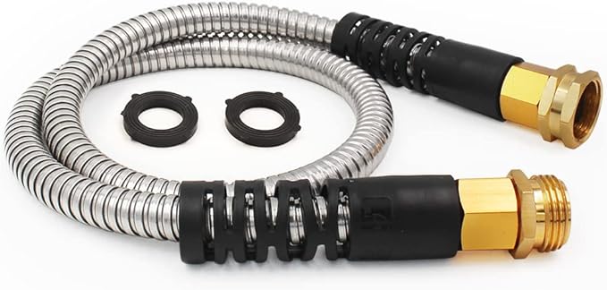 Cesun Short Garden Hose 3 feet, Metal Leader Water Hose, Heavy Duty and by Cesun