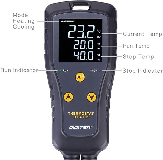 DIGITEN DTC101 Temperature Controller Digital Heat Mat Thermostat Greenhouse - Image 2