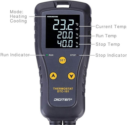 DIGITEN DTC101 Temperature Controller Digital Heat Mat Thermostat Greenhouse - Image 2