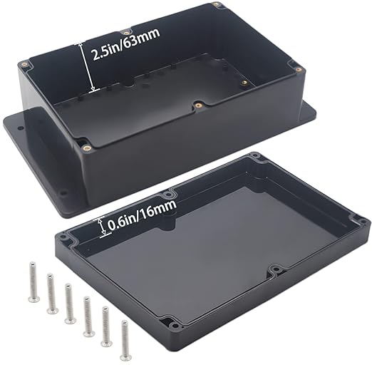 Watertight Junction Box, IP67 Waterproof Project Box Durable ABS Plastic - Image 4