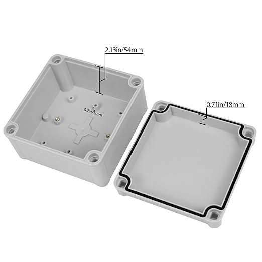 Junction Box，4.9"x 4.9"x 3" Outdoor Electrical Box - Image 3