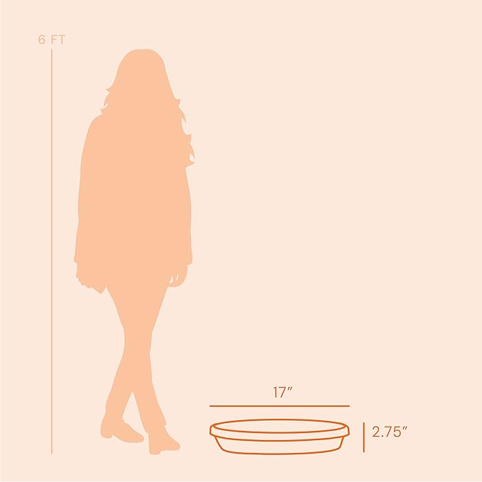 Bloem Terra Resin Saucer Tray: 15" Bottom Width - Image 6