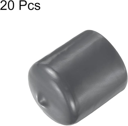 uxcell 20pcs Rubber End Caps 29mm ID Vinyl Round Tube Bolt Cap Cover Thread - Image 2
