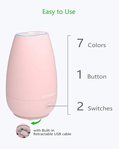 SOICARE Car Diffuser, Small Portable Car Essential Oil Diffuser - Image 2
