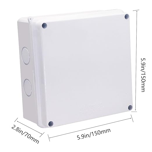 Junction Box, Reserved Holes Electrical Boxes Waterproof IP65 ABS Plastic - Image 2