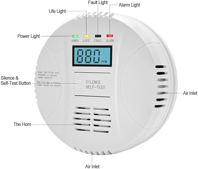 Combination Gas and Carbon Monoxide Detector Plug-in | CO Alarm & Natural Gas - Image 2