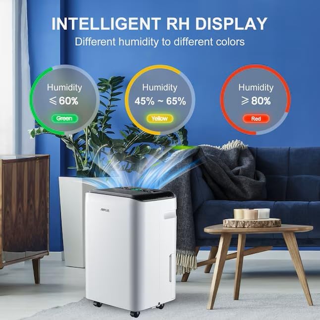 AIRPLUS 70 Pints Dehumidifiers for Home, 5500 Sq. Ft Dehumidifier for Basement - Image 5