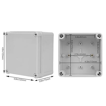 Junction Box，4.9"x 4.9"x 3" Outdoor Electrical Box - Image 2