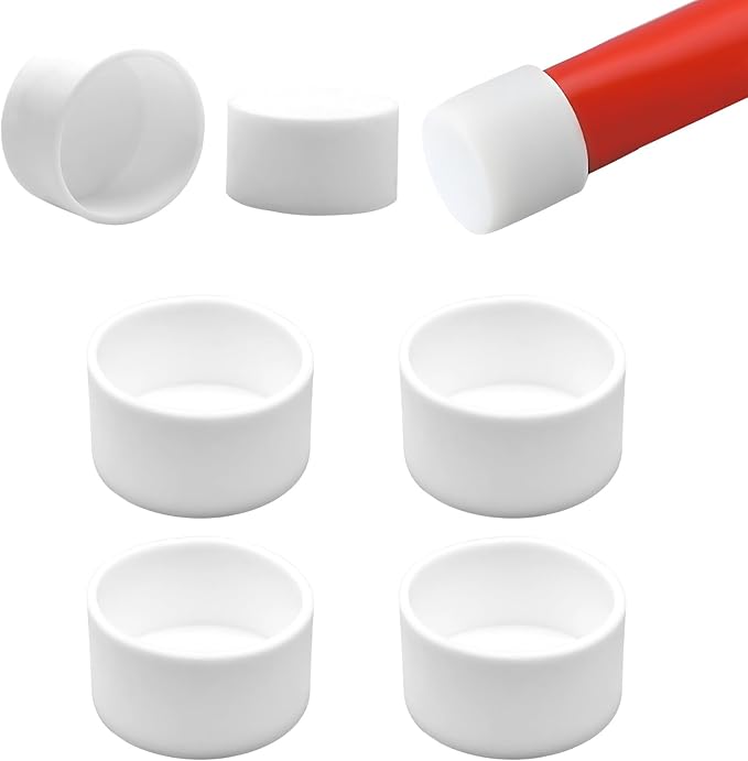 1-11/16" Silicone Chair Leg Floor Protectors, Rubber Chair Leg Caps, Non-Slip by EASYEAH