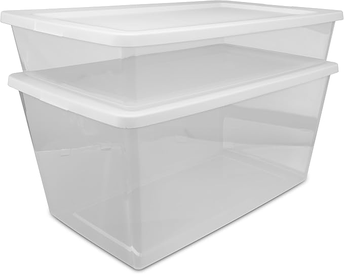 90QT transparent plastic storage boxes - Image 4