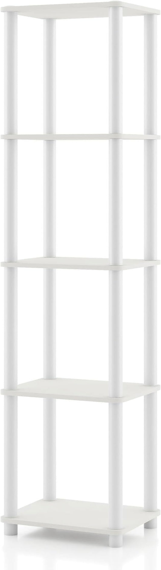 Homes: Inside + Out Apexa Modern 5-Tier Narrow Shelving Units, Collectibles by HOMESInsideOut