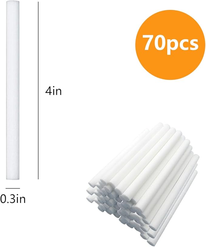 70PCS Humidifier Filter Sticks Refill – Replacement Cotton Wicks - Image 2
