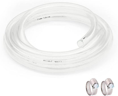 1/4’’ ID × 3/8’’ OD - 25 ft Clear Plastic Vinyl Tubing by ProfessionalBrand