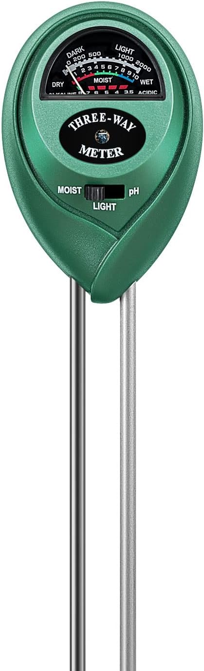 VIVOSUN Soil Tester, 3-in-1 Plant Moisture Meter Light and PH Tester by VIVOSUN